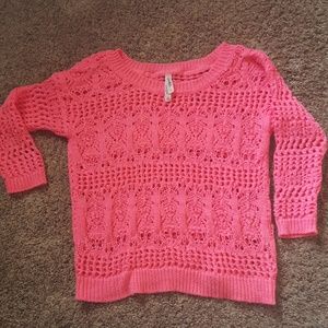 Hot pink Aeropostale  sweater size large!